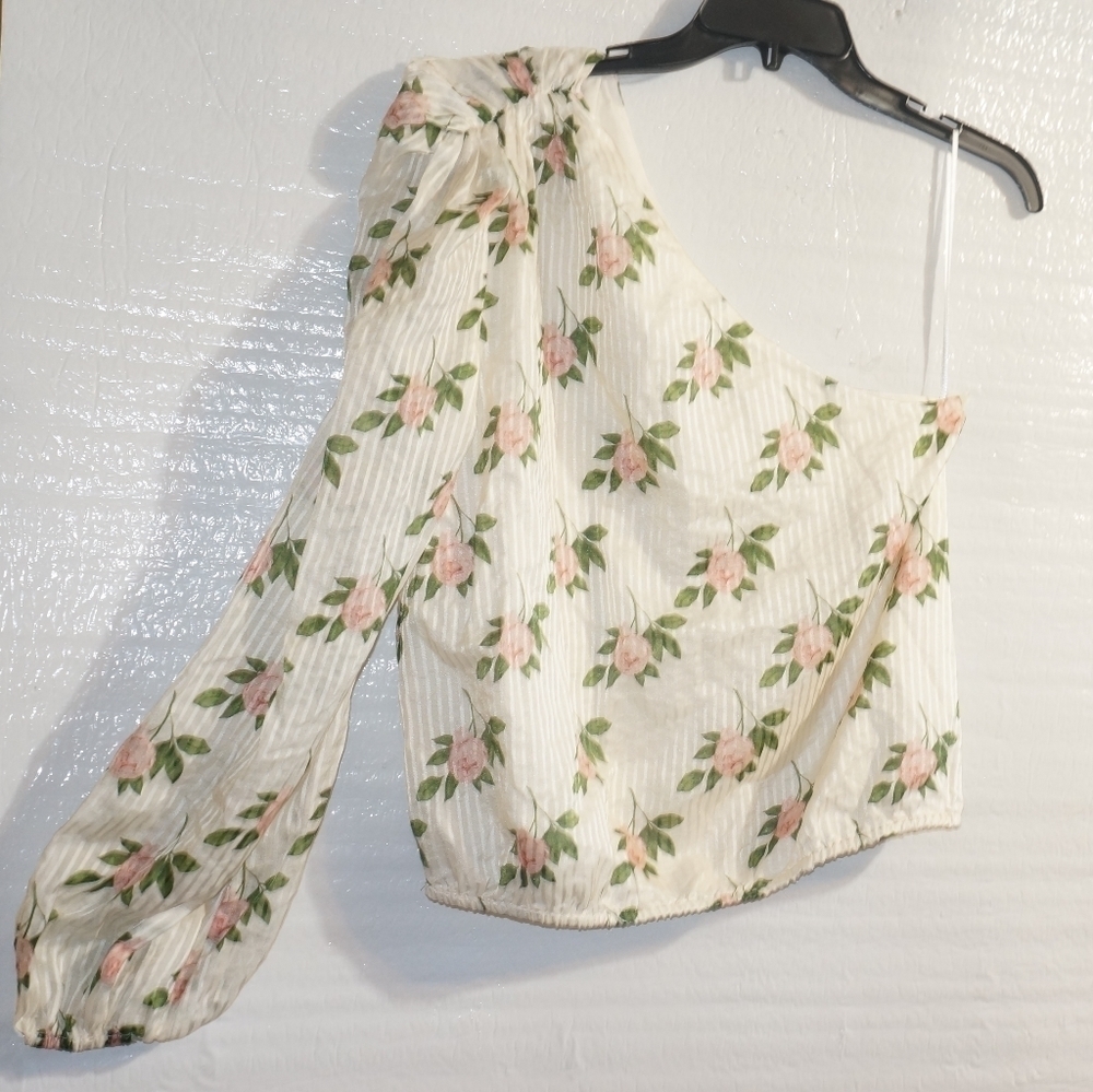 Cami Nyc The Lenore One Shoulder Top Floral - Picture 8 of 14